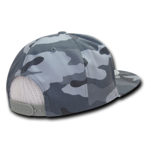 gorra camuflajeada marca decky parte trasera