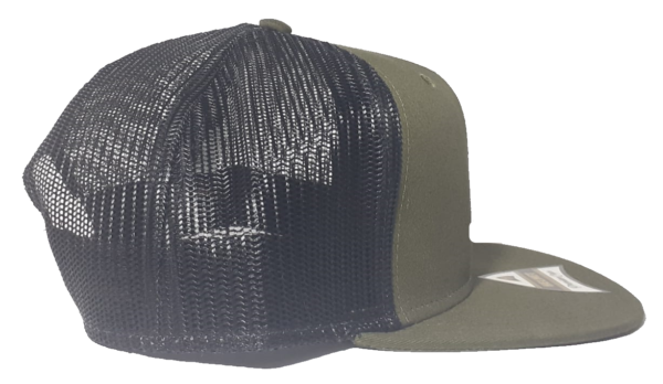 Helmet 6 Panel Verde Olivo Malla Negro - Image 2