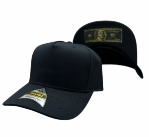 Helmet 5 Panel Negro semicurva undervisor dolar Franklin