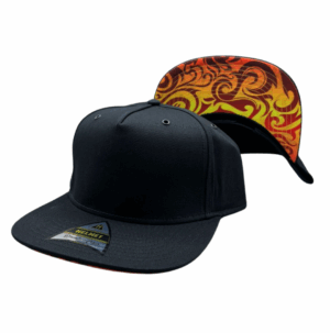 Helmet 5 Panel Negro Undervisor Fire