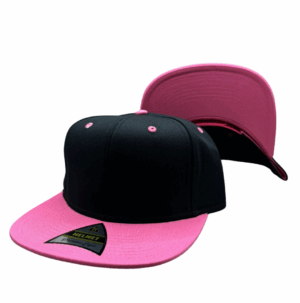 Helmet 6 Panel Negro-Rosa