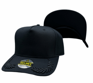 Helmet 5 Panel Negro semicurva laurel negro