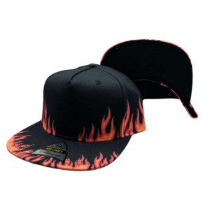 Helmet 5P BLK On Fire