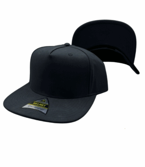 Helmet 5 Panel Plana Toda Negro