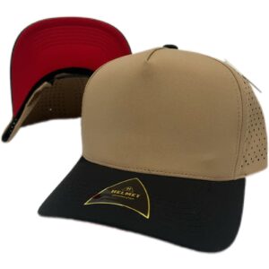 Helmet Snap 5P Curved Khaki Laser Trucker BLK RED Under