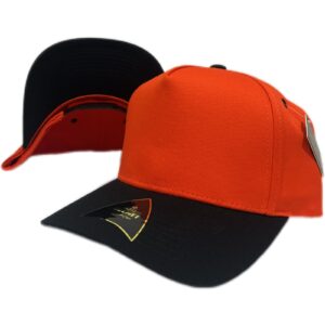 Helmet Snap 5P Curved Naranja-Negro