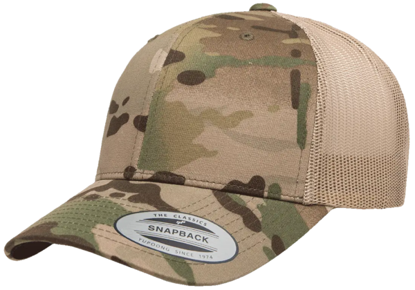 Yupoong 6606 Multicam Khaki