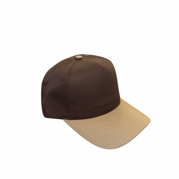 5 Panel Basic Curva Cafe con Khaki - Image 2
