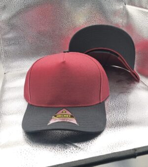 Helmet Snap 5P Curved Vino Con Negro