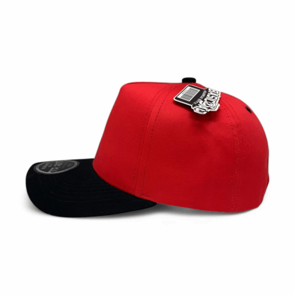 5 Panel Basic Curva Rojo con negro - Image 2