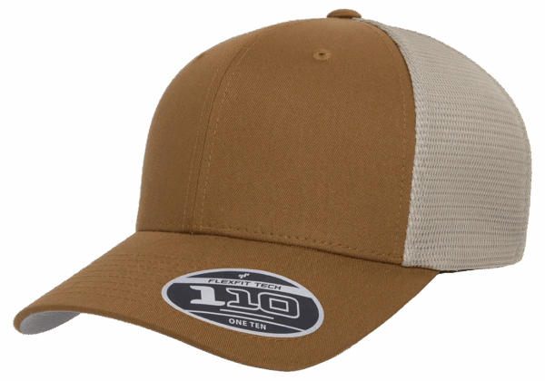 Flexfit 110 Malla Caramelo con Khaki