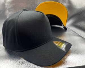 Helmet Snap 5P Curved Negro Undervisor Amarillo