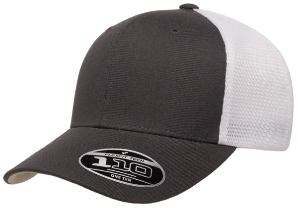 Flexfit 110 Malla Carbon con Blanco