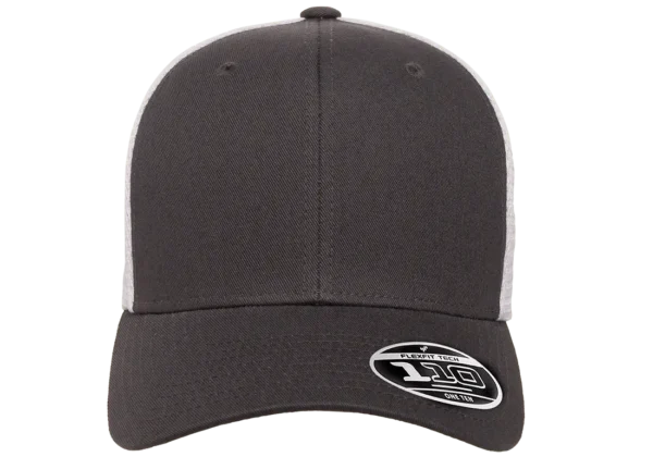 Flexfit 110 Malla Carbon con Blanco - Image 2