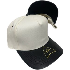 Helmet 5 Panel Blanco Curva Vicera Tipo Piel