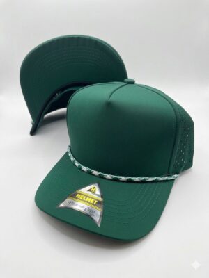 Helmet Dryfit Laser Cuerda 5Panel Verde