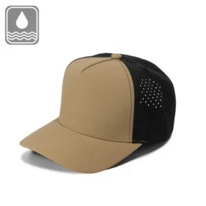 5 Panel Basic Laser Curva Khaki/Negro