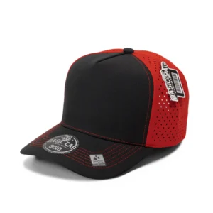 5 Panel Basic Laser Curva Negro/Rojo