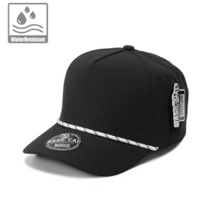 5 Panel Basic Curva Negro Con Cordon 5002