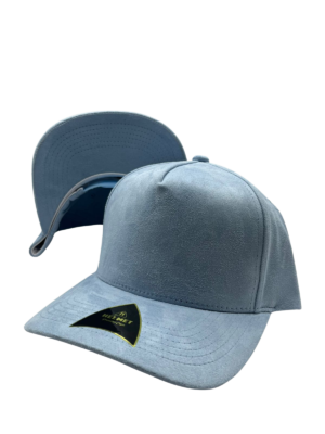 Helmet Gamuza 5 Panel Suede Curva Azul Ligero